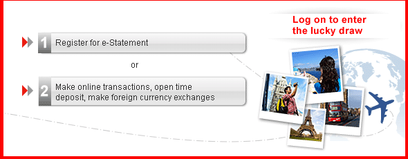 Log on to enter the lucky-draw