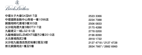 HSBC滙豐信用卡~Brooks Brothers八折優惠(至4月26日)圖片5