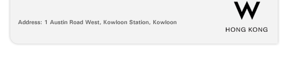 Address: 1 Austin Road West, Kowloon Station, Kowloon