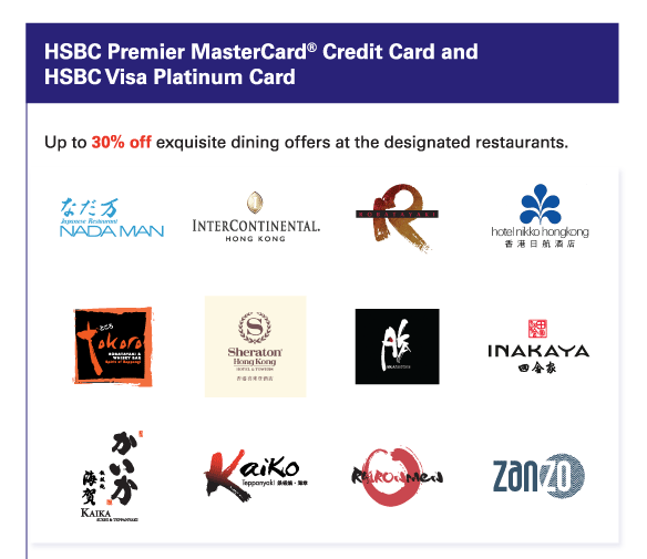HSBC Credit Card Up to 50 off Japanese Cuisine