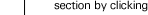 section by clicking