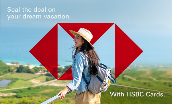 Seal the deal on your dream vacation. With HSBC Cards.