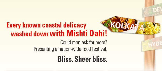 Every known coastal delicacy washed down with mishti Dahi!