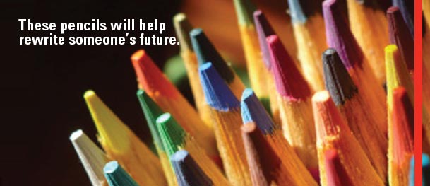 These pencils will help rewrite someone's future.