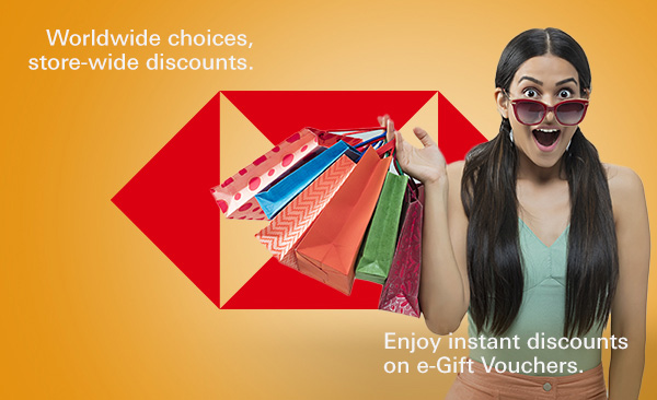 Worldwide choices, store-wide discounts. Enjoy instant discounts on e-Gift Vouchers.