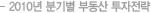 2010년 분기별 부동산 투자전략