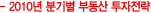 2010년 분기별 부동산 투자전략