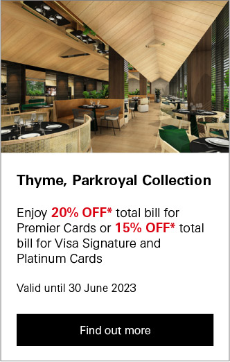 Find out more about Thyme, Parkroyal Collection offer