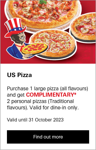 Find out more about US Pizza offer