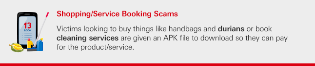 Shopping/Service Booking Scams