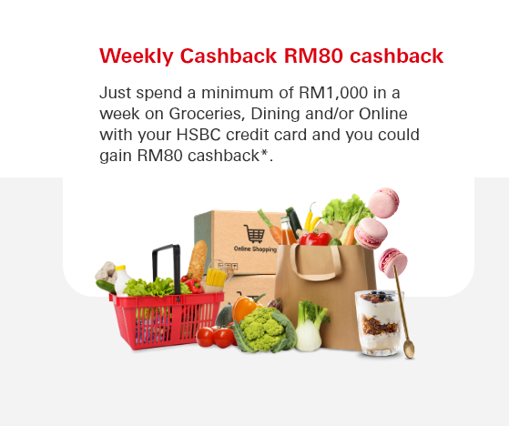  Weekly Cashback RM80 cashback