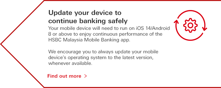 Update your device to continue banking safely