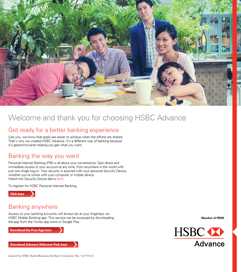 Welcome to HSBC Advance