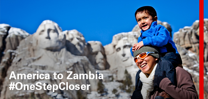 America to Zambia #OneStepCloser