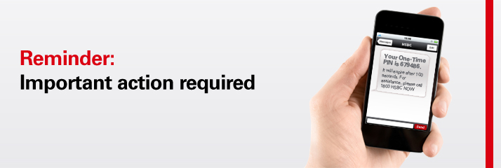 Reminder: Transaction security measures update