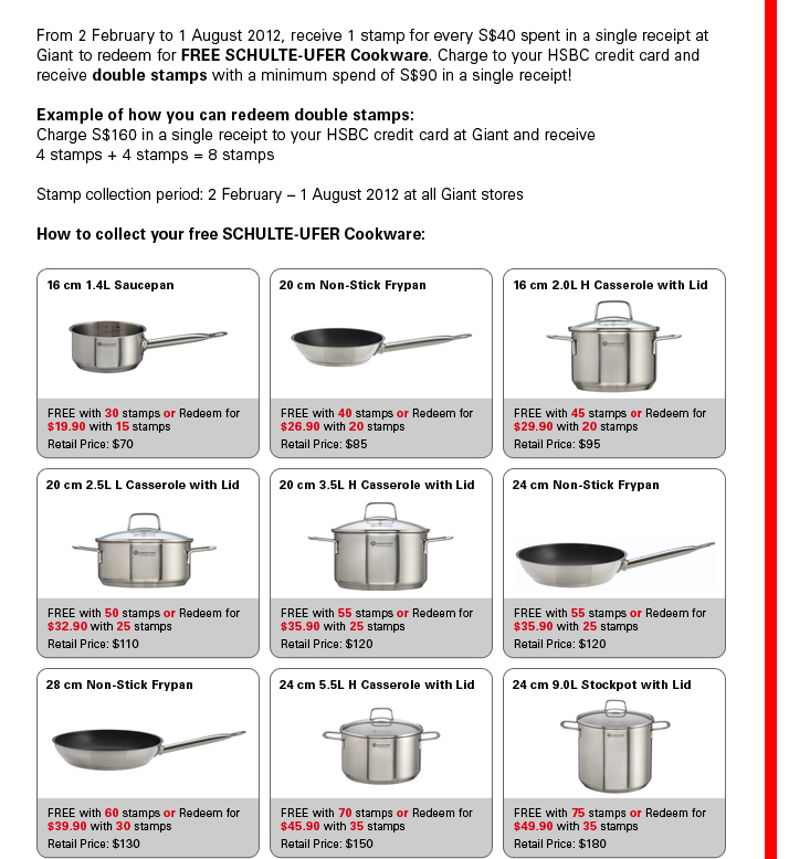How to collect your free SCHULTE-UFER Cookware