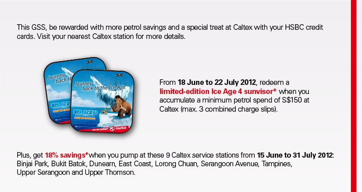 Get more when you pump at Caltex with HSBC Credit Cards