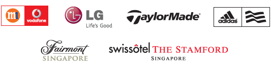 M1, LG, TaylorMade, Adidas,Fairmont, Swissotel