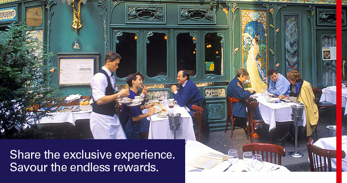 Share the exclusive experience. Savour the endless rewards.